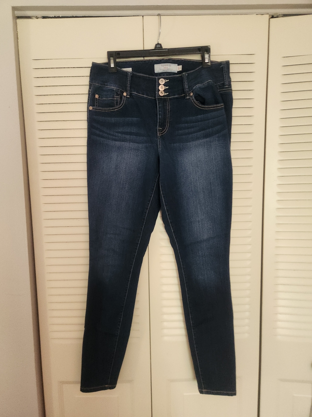 torrid Dark Blue High-Rise Skinny Jeggings